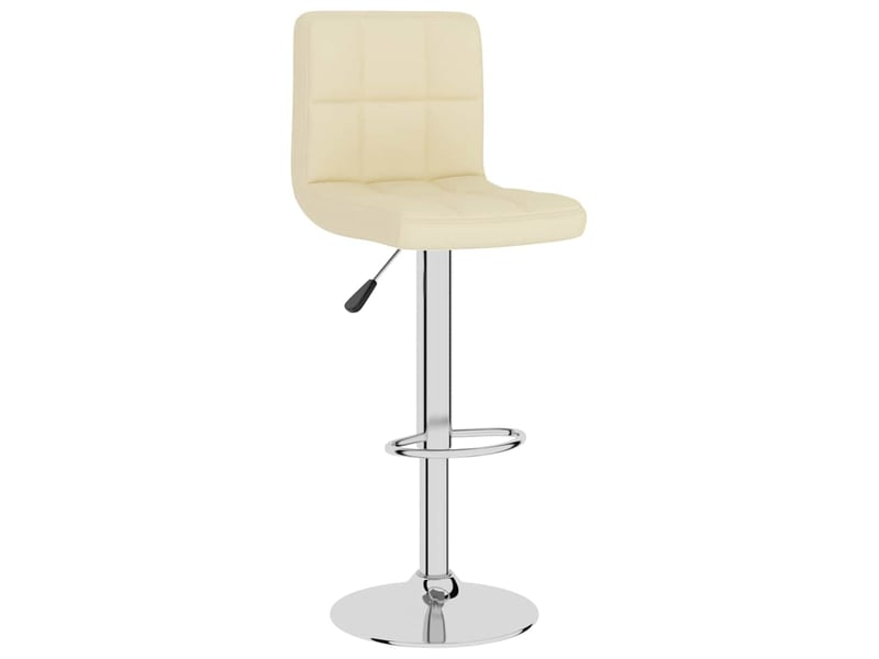  Lot de 2 tabouret de bar, chaise de bar crème tissu shl36896  - Conforama C