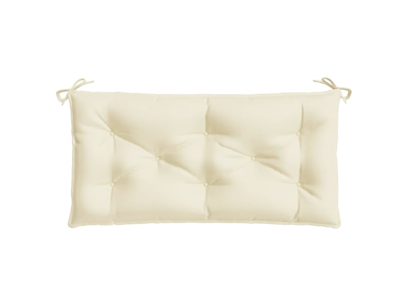  Coussin de banc de jardin, coussin d'assise blanc crème 110x50x7 cm tissu oxford cf52663  - Conforama D