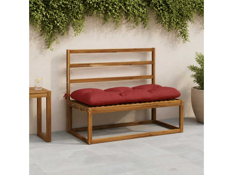  Lot de 2 coussins de banc, coussins d'assise vianen 100 % polyester rouge cf57664  - Conforama B