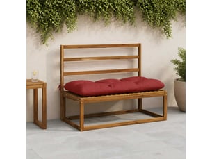 Lot de 2 coussins de banc, coussins d'assise vianen 100 % polyester rouge cf57664
