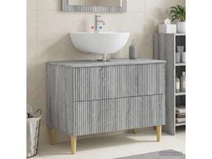 Meuble sous lavabo de salle de bain arnhem sonoma gris cf64827