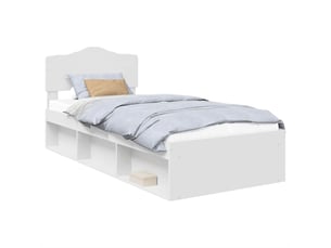 Lit simple 100x200 cm    coloris blanc
