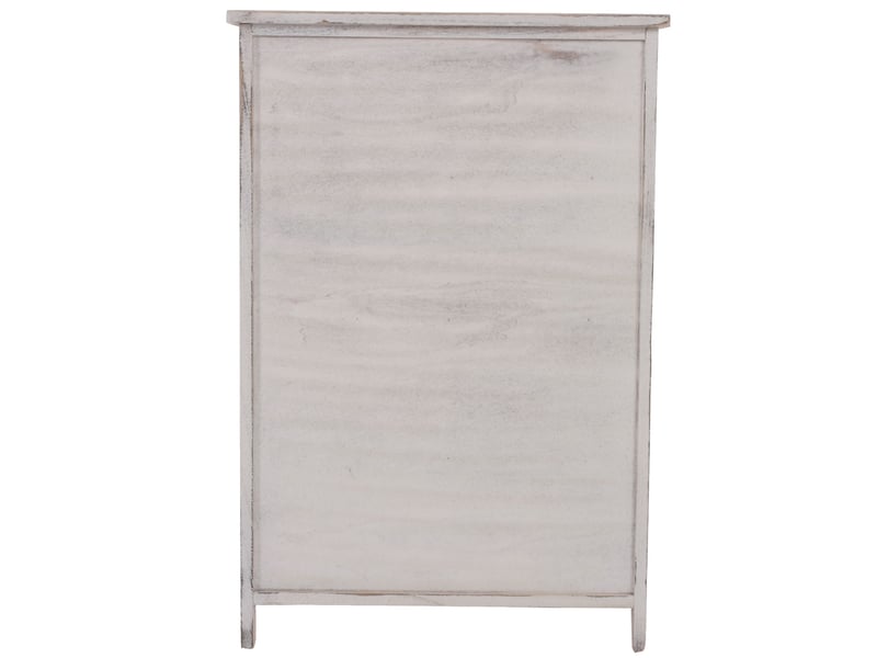  Commode, armoire, 82x55x30cm, shabby chic, vintage - blanc  - Conforama C