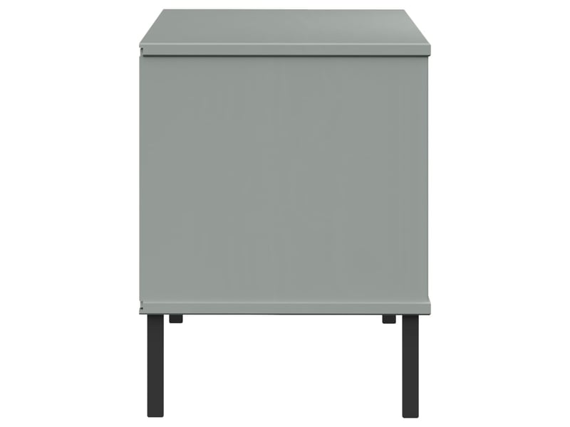  Meuble à chaussures, étagère à chaussures pieds en métal gris 106x35x45 cm bois oslo  - Conforama E