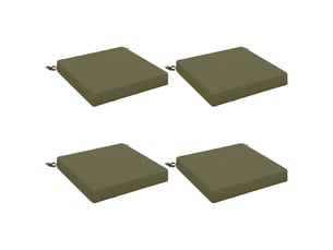 Lot de 4 coussins de siège, coussins d'assise soest 100 % polyester cf60162