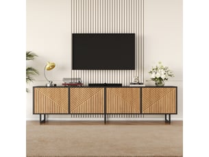 Meuble tv coloris naturel 180 cm HNCBB