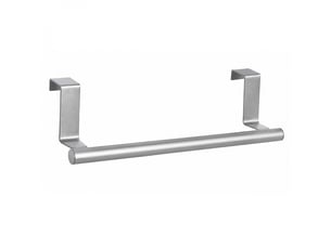 Porte serviette, torchon, crochet à suspendre cuisine ou salle de bain - acier inoxydable - 23.5 cm - chrome