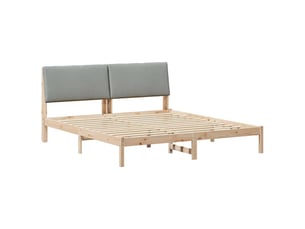 Lit 2 places 200x200 cm coloris marron