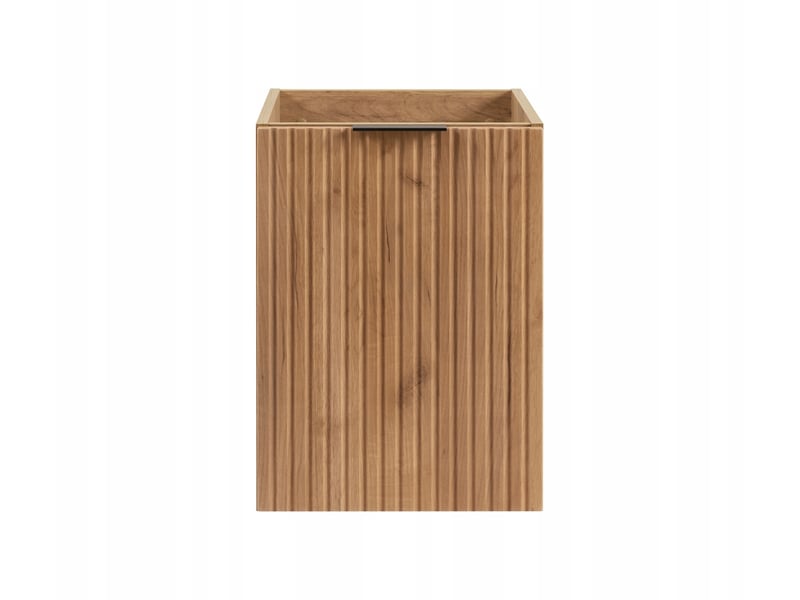  Meuble bas de salle de bain avec panier à linge flow chêne 40 cm  - Conforama D