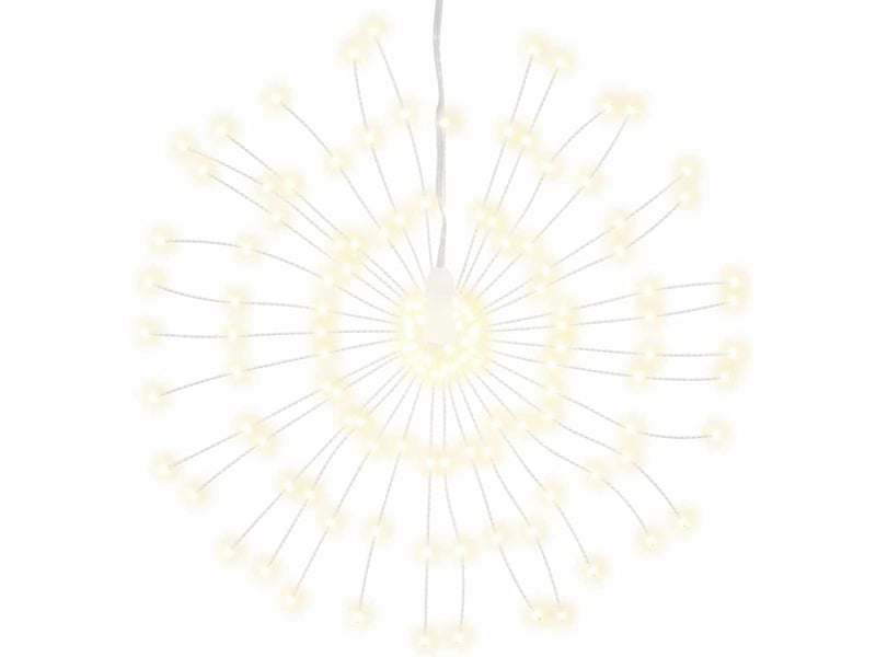  Étoile rayonnante de noël 140 led 4 pcs blanc chaud 17 cm  - Conforama C