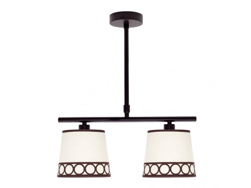  Fabrilamp dalia, lampe classique, 2xe14, beige et marron, 45-61 x 40 x 16 cm 114852002 - Conforama A