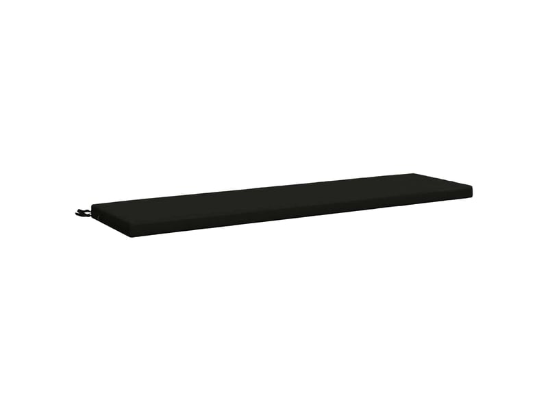 Lot de 2 coussins de banc, coussins d'assise soest 100 % polyester noir cf57310 - Conforama D
