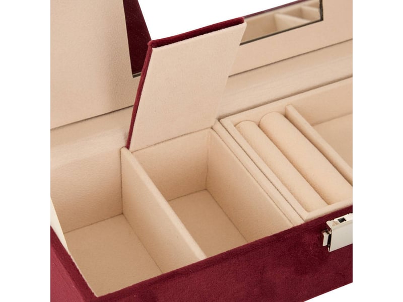  Boite bijoux bordeaux l28  - Conforama D