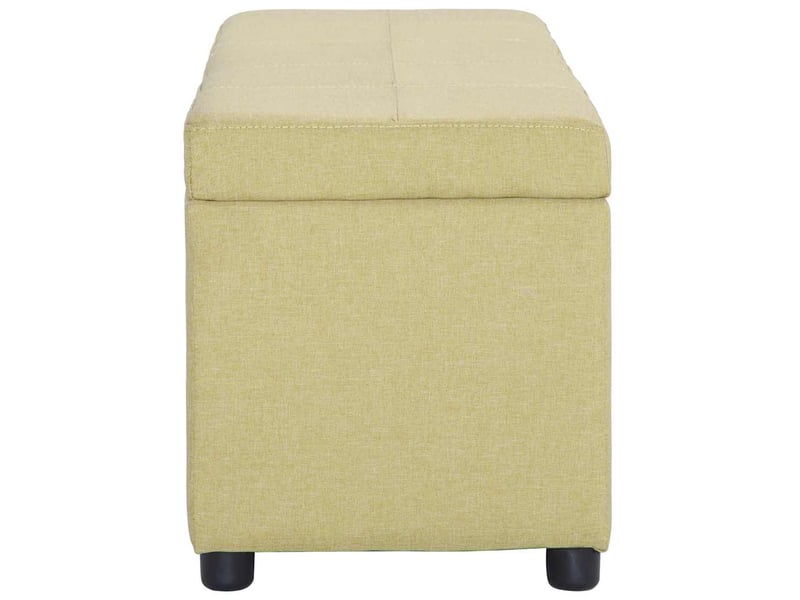  Banc d'entrée, banc d'intérieur avec compartiment de rangement 116 cm vert polyester  - Conforama C