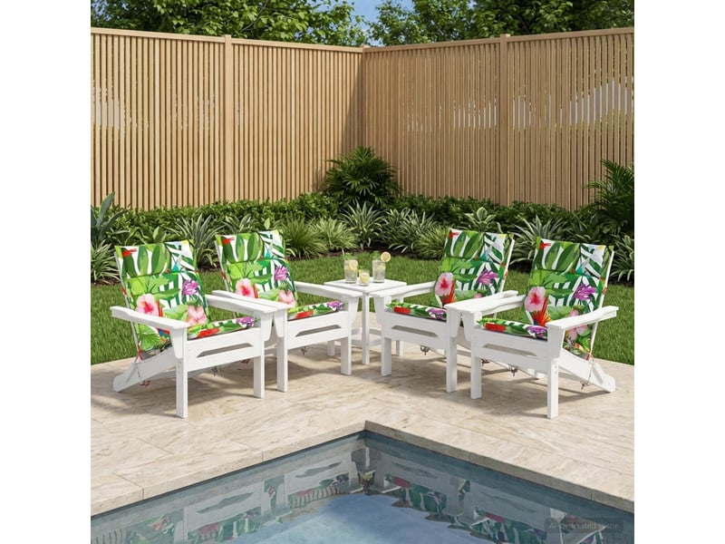  Lot de 6 coussins de chaise à dossier haut gemert cf59367  - Conforama B