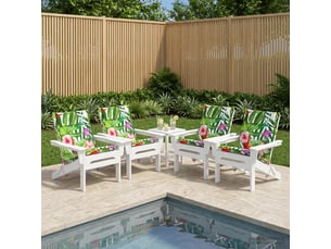 Lot de 6 coussins de chaise à dossier haut gemert cf59367