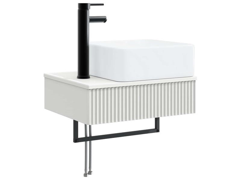  Ensemble de mobilier de salle de bain 3 pc blanc cf64245  - Conforama D