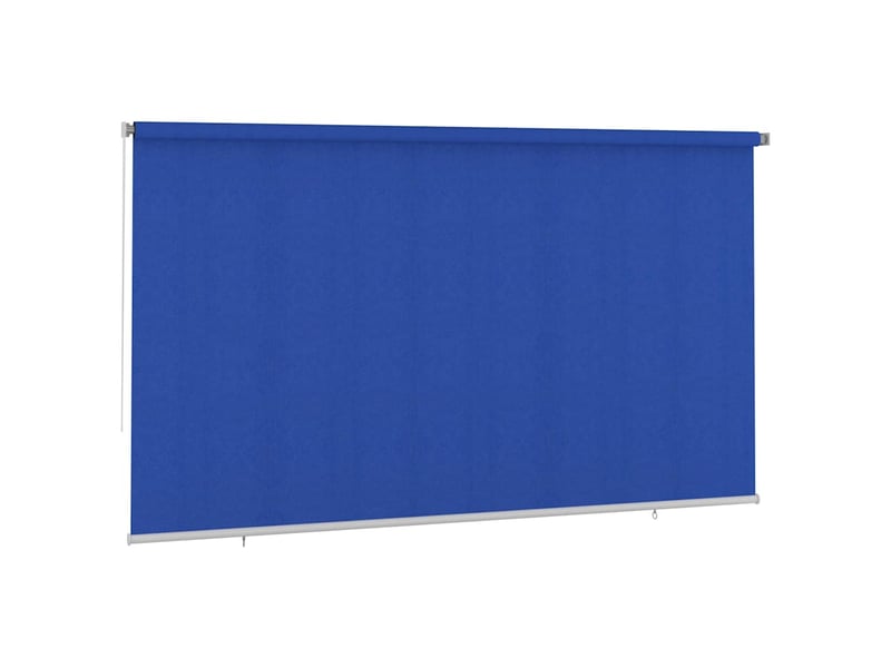 Store enrouleur, store roulant d'extérieur 405 (l) x 230 (h) cm bleu hdpe cf47401 - Conforama A