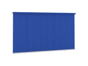 Store enrouleur, store roulant d'extérieur 405 (l) x 230 (h) cm bleu hdpe cf47401