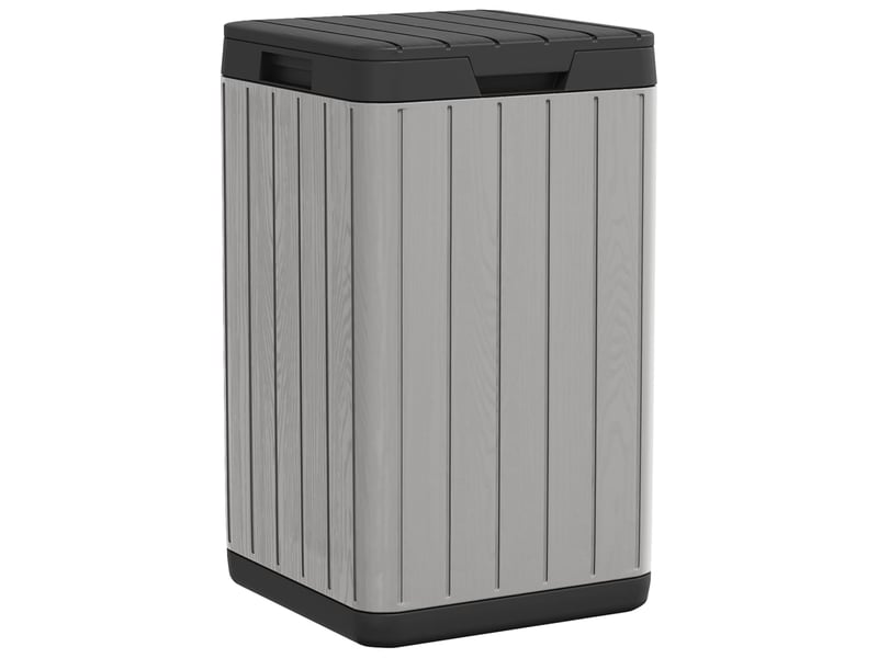  Poubelle d'extérieur 38 x 38 x 65 cm pp gris 02_0043836  - Conforama A
