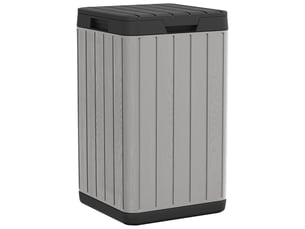 Poubelle d'extérieur 38 x 38 x 65 cm pp gris 02_0043836