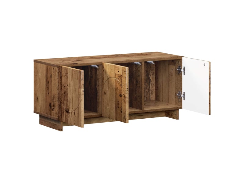  Meuble tv moderne, banc tv 90x34,5x40 cm bois ancien bois d'ingénierie shl46052  - Conforama C
