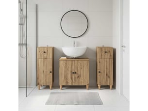 Ensemble de meuble de salle de bain 3 pièces alkmaar cf63293