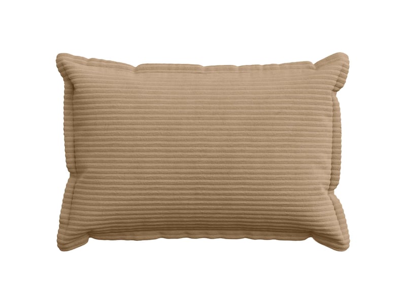  Lot de 2 housses de coussin houten marron 40 x 60 cm velours côtelé cf49346  - Conforama A