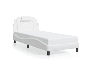 Lit simple 90x200 cm    coloris blanc