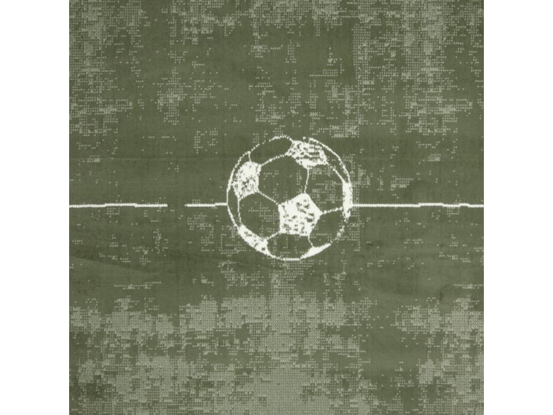  Tapis 120 x 170 cm lyn1 foot, motif terrain de football vert et blanc, design ludique et sportif  - Conforama D