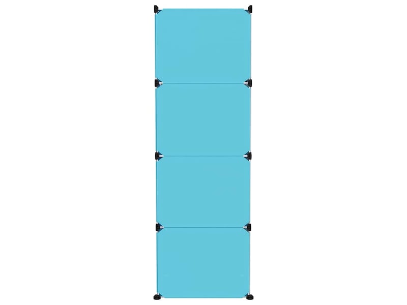  Armoire de rangement pour enfants avec 12 cubes bleu pp  - Conforama D