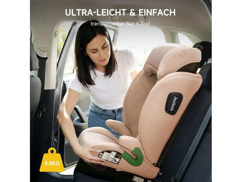  Siège auto enfant i-size r129 isofix rose 100-150 cm avec dossier réglable  - Conforama D