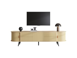 Meuble tv coloris bois clair 180 cm <strong>SEYAKANY</strong> <strong></strong>