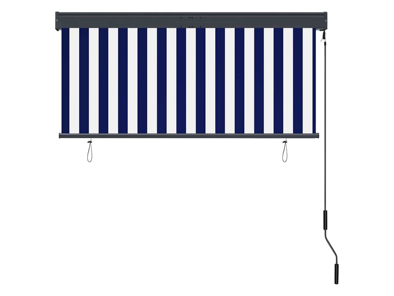  Store enrouleur, store roulant d'extérieur 140x250 cm bleu et blanc cf47323  - Conforama D