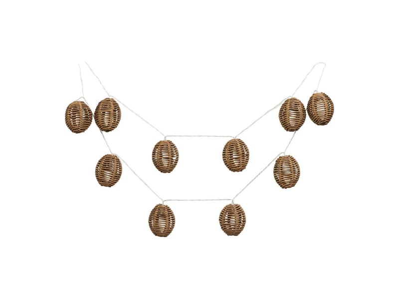  Guirlande extérieure 10 lanternes long.180cm imitation rotin - carmita CARMITA - Conforama A