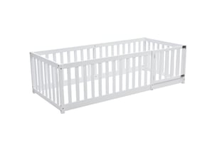 Lit simple 90x200 cm    coloris blanc