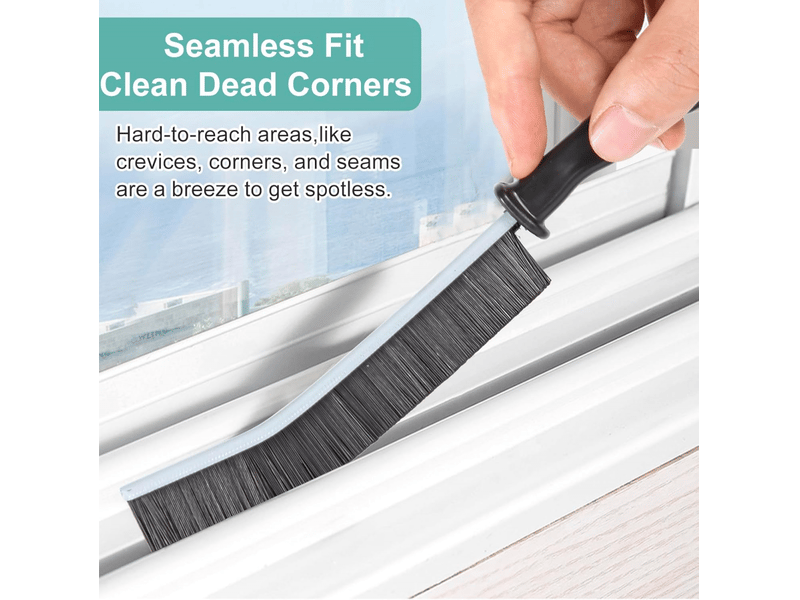 Brosse de nettoyage pour les recoins, pour salles de bains, cuisines, fenêtres carrelées, etc., ensemble de 3 pièces. - Conforama B