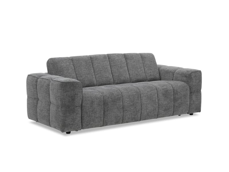  Canapé convertible express 3 places en velours texturé gris basile KF9067D-3-GRI - Conforama A