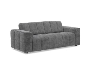 Canapé droit fixe DECO IN PARIS KF9067D-3-GRI 3 places Velours gris
