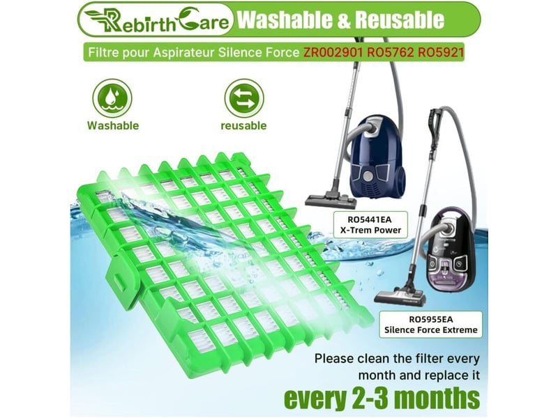  Les accessoires de filtre conviennent à l'élément filtrant d'accessoires d'aspirateur de rowenta ro57625921 zr002901  - Conforama C