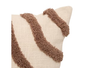 Coussin hawki rectangulaire 38x58cm marron