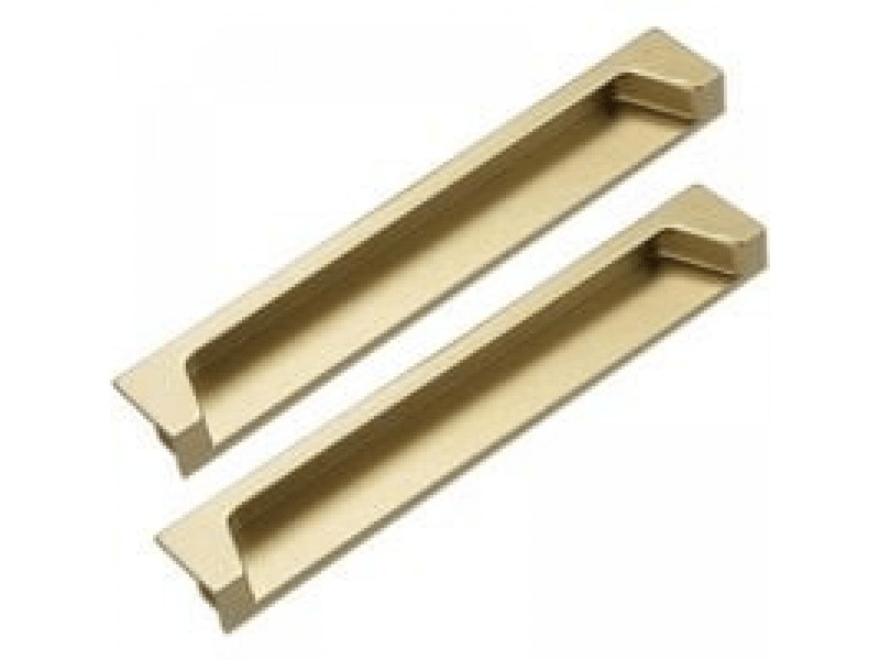  Poignée encastrée pour porte coulissante, lot de 2 boutons de tiroir cachés en alliage de zinc pour portes coulissantes d'armoire et tiroirs  - Conforama A