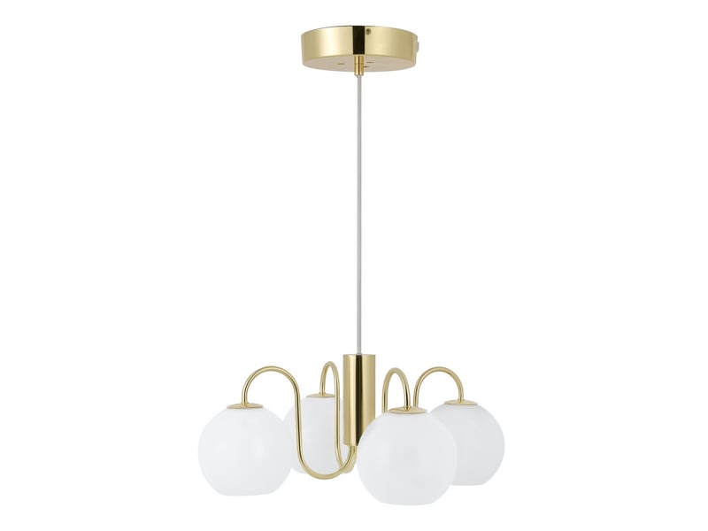 Nordlux franca plafonnier suspendu multi-bras en laiton e14 2312543035 - Conforama E