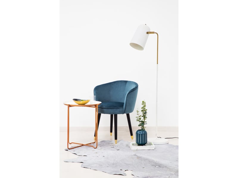  Lampadaire design en métal caricia 135cm blanc  - Conforama C