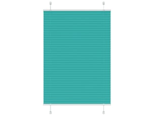 Store plissé, store de fenêtre vert pétrole 95x100 cm largeur du tissu 94,4 cm cf47112
