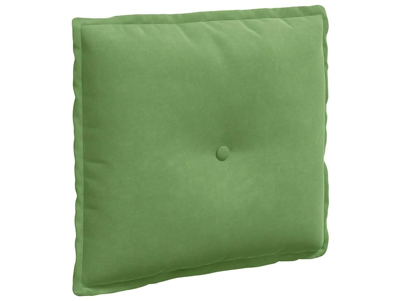 Coussin de dos, coussin de dossier vert clair 50 x 45 cm tissu en velours côtelé cf55061 - Conforama A