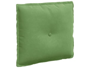 Coussin de dos, coussin de dossier vert clair 50 x 45 cm tissu en velours côtelé cf55061
