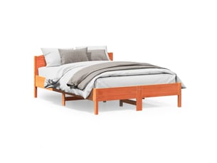 Lit 2 places 150x200 cm    coloris marron