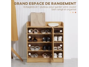 Etagère 83 cm coloris marron
