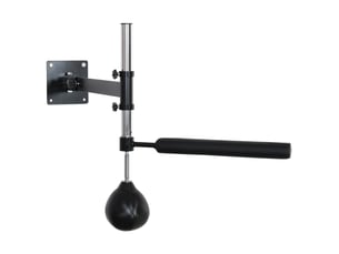 Support de boxe mural pliable avec speedball et barre de réaction 360°, hauteur réglable, pour entraînement adulte